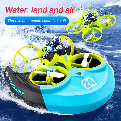 LF# 3 In 1 2.4ghz 4ch Waterproof Rc Drone Epp Remote Control Seaplane Toys For K • $56.53