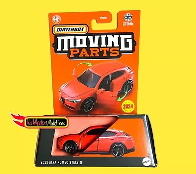 Matchbox 2022 ALFA ROMEO STELVIO MOVING PARTS L CASE 2024 • £7.99