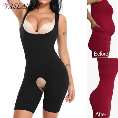 Womens Seamless Full Body Shaper Slimming Shapewear Firm Tummy Control Bodysuits • £6.79