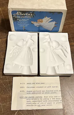 Vintage Alberta's Ceramic Mold #a-131 Angel Ornament • $24.98