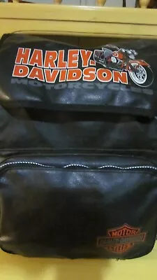 Harley Davidson Large Vintage Genuine Leather Backpack • $22