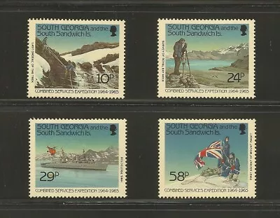 South Georgia 1989 25th Anniv Combined Services Expedition Mint Set.  SG191-4 • $1.58