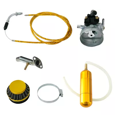 Yellow Carburetor&Power Boost Bottle&Air Filter For 49/60/66/80cc Motorized Bike • $39.99