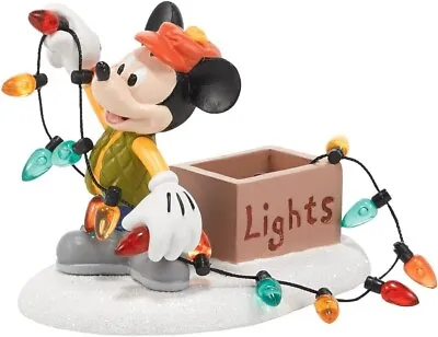 Dept 56 MICKEY LIGHTS UP CHRISTMAS Disney Village 4038634 BRAND NEW IN BOX • $25.20