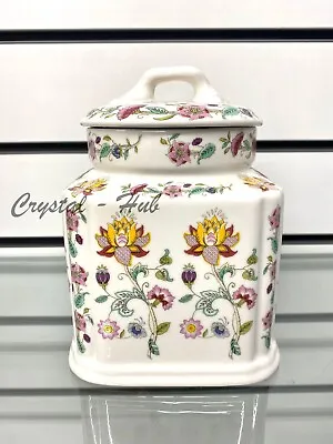 Minton Canister Floral Air Tight Storage Jar Container Fine Bone China • £34.99