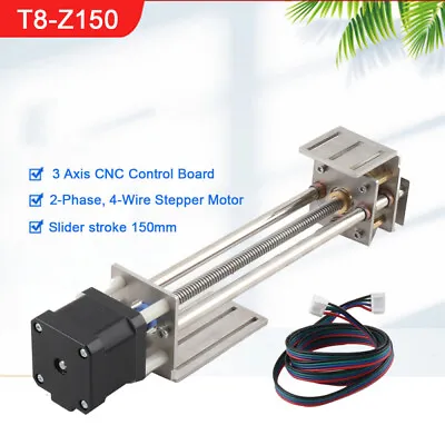 150MM Stroke CNC Mini Z Axis Slide Linear Milling 3 Axis Engraving&Stepper Motor • $51.30