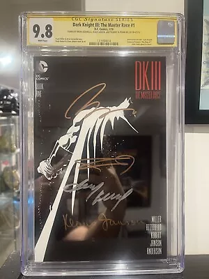 Dark Knight Iii: The Master Race! #1 Cgc 9.8 Ss 4x Signed Frank Miller 🔥 🔑 • $0.99