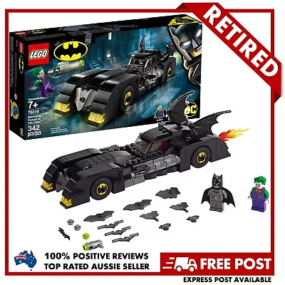 LEGO 76119 Batmobile Pursuit Of The Joker RETIRED ⭐ TOP RATED SELLER ⭐ FREE POST • $88.50