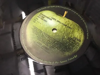 Apple Records Demo Mary Hopkin Earth Song  Vinyl B3 • £95