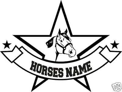 Quarter Horse Head Personalized Trailer Truck Decal 12  • $13.99