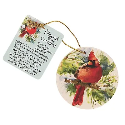 Legend Of The Cardinal Christmas Ornament With Card Gold Hanging Cord • $9.45