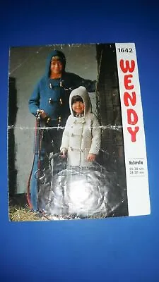 £4.50 • Buy Wendy Child's Duffle Coats Knitting Pattern 1642