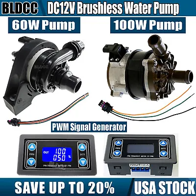 High Power Brushless Water Pump 60W 100W DC Cooling Circulation Pump PWM Control • $79.99