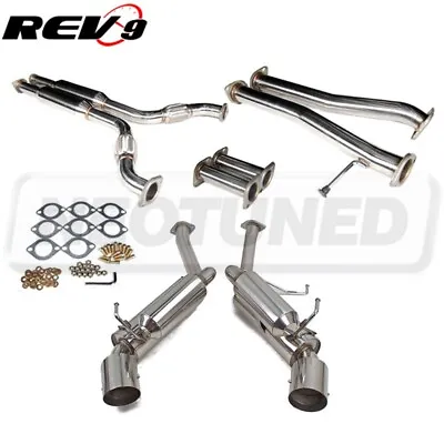 For 03-08 350Z Z33 03-06 G35 2DR Rev9 Stainless Steel GT Dual Catback Exhaust • $420