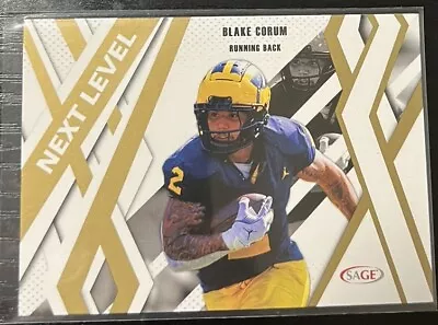 2024 Sage Football Next Level Gold Blake Corum #86 Michigan Wolverines • $0.01