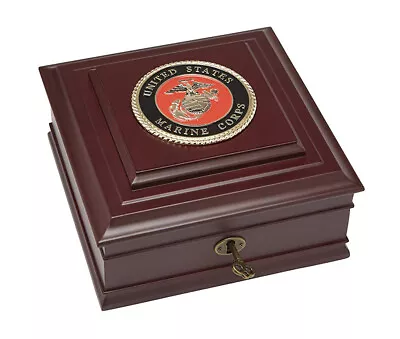 Allied Frame US Marines Medallion Executive Desktop Box *100% MADE IN USA* USMC • $69.99