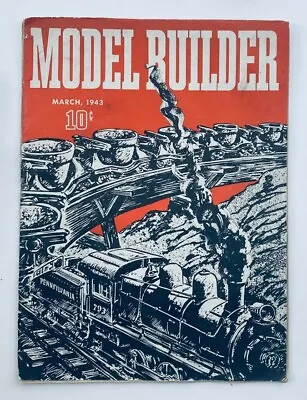 VTG Model Builder Magazine March 1943 Vol 7 #38 Jersey Central No Label • $13.45