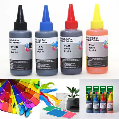 $9.89 • Buy 100ml Universal Refill Dye Ink For Epson Canon HP Brother Inkjet Printer Ink