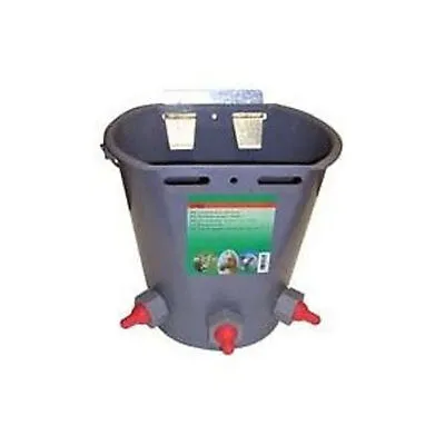 Lamb Feeder Bucket 3 Teat Sheep Milking 8 Liters 2.1 Gallons Metal Brackets • $41.17