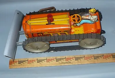 Vintage Marx Wind-up Tin Caterpillar Tractor / Bulldozer • $250