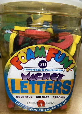 £7.74 • Buy Magnets Foam Fun Lowercase And Punctuation Magnet Letters Box/set Of 70