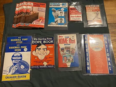 Vintage 1950s-70s Baseball Book Lot • $2.99
