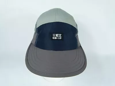 REI Co-op Gray / Blue Mesh Back Adjustable Unisex Strapback Hat • $16.97