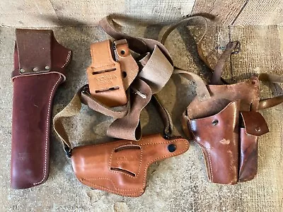 LOT OF 3 Vintage Leather Holsters Bucheimer • $15.50