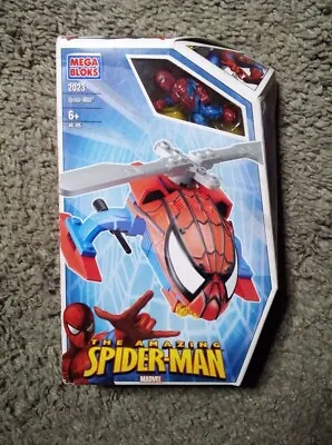 2008 The Amazing Spider-Man Mega Bloks Marvel | #2023 | 46 Piece Helicopter NIB • $40