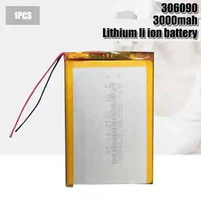 £12.99 • Buy 1x3.7V 3000mAh 306090 Lithium Polymer LiPo Rechargeable Battery For Mp3 Gps Dvd