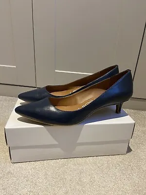 Calvin Klein Gabrianna Navy Classic Court Shoes - Size UK 8 / US 10M • £40