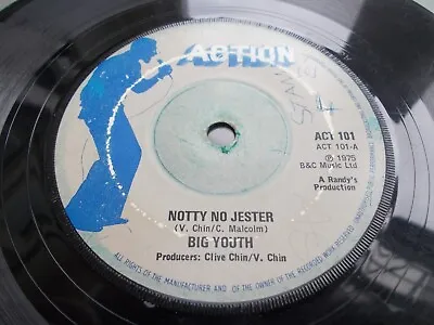 £0.99 • Buy Big Youth - Notty No Jester 7'' Single 1975 Action Listen