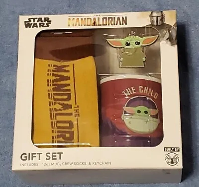 Star Wars The Mandalorian Baby Yoda Gift Includes 120z Mug /1 Socks/ Keychain • $14.95