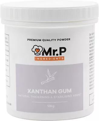 Mr.P Ingredients Xanthan Gum 500g Powder Thickener Stabiliser Ideal For Making  • £12.30