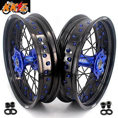 KKE 17 Inch Supermoto Motard Wheels Rims For Suzuki DRZ400E DRZ400S DRZ400SM • $759