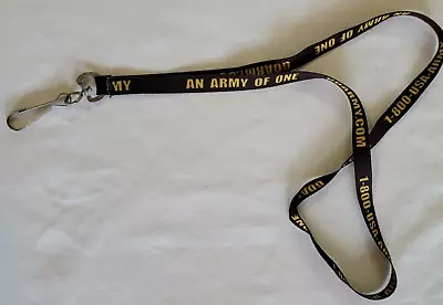 US Army Neck Lanyard - An Army Of One USA Military Keychain • $9.99