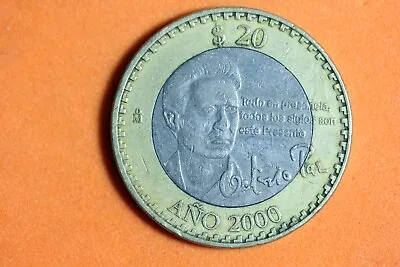 ESTATE FIND 2000 - Mexico 20 Pesos Honorando Poeta Octavio Paz! #K32330 • $7