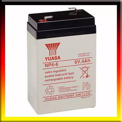 £17.05 • Buy YUASA 6V 4AH Replacement BATTERY For Thomas The Tank Engine (Peg Perego)