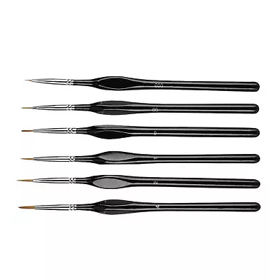 6Pcs Extra Fine EF Tip Details Paint Miniatures Model Maker Painting Brush Pen • $10.77