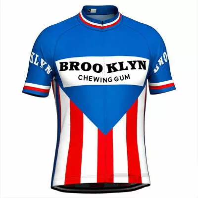 $21.99 • Buy Retro 1977 Brooklyn Chewing Gum Cycling Jersey MTB Cycling Jersey Short Sleeve