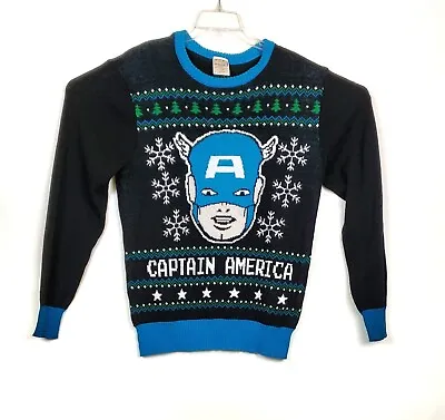 $34.97 • Buy Captain America Ugly Christmas Sweater Marvel Size Medium