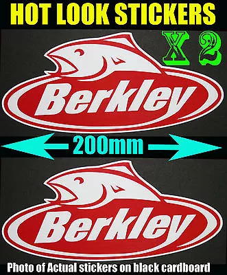 Berkley Fishing Boat Stickers Suit 4X4 Caravan Camping Tandem Trailer Fridge • $5.99