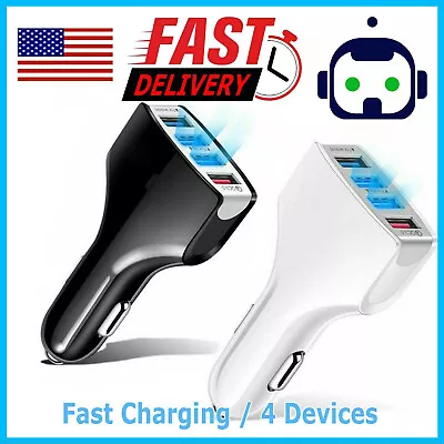 2 3 4 Port USB Fast Car Charger PD Adapter For Samsung IPhone Android Samsung • $4.99