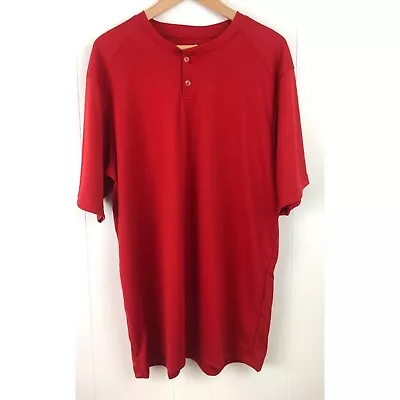 Champro Mens Size XL Red Short Sleeve Baseball Softball Jersey Shirt • $12.99