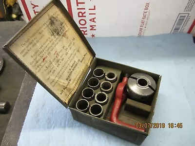 Vintage Burton Rogers Co USA  Collets Lathe Milling Holders W/Case • $32.50