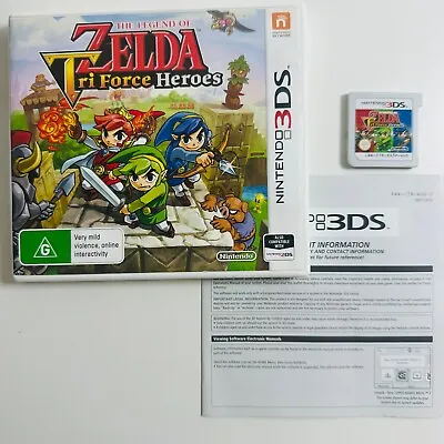 The Legend Of Zelda Tri Force Heroes - Nintendo 3DS - Free Tracked Post! • $43.50