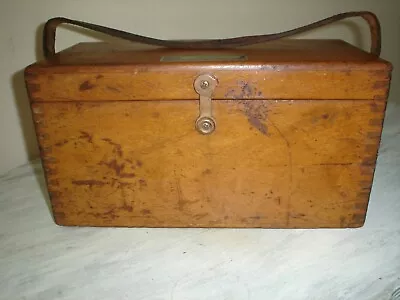 CRAFTSMAN 789.46101 Vintage Transit Level WOOD SURVEYORS BOX 13  X 6  X 7  USA • $150