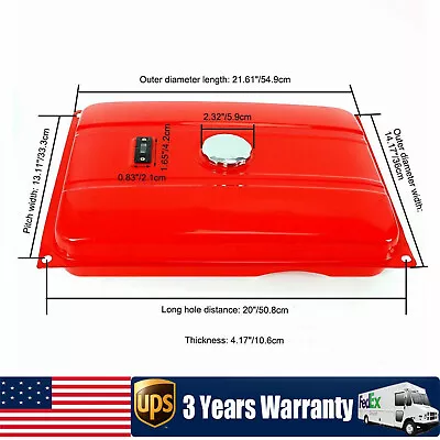 Universal 5 Gallon Generator Fuel Tank Gas Tank Generator Petcock Red 18.9 L • $31.35