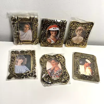 Vintage Mini Small Gold Metal Brass Picture Photo Frame Lot Taiwan Ornate 2.5 X3 • $34.99