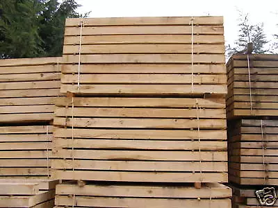 New Untreated Oak | New Green Oak Sleepers | Square Edged | 2.4 Metres X 200mm • £33.60